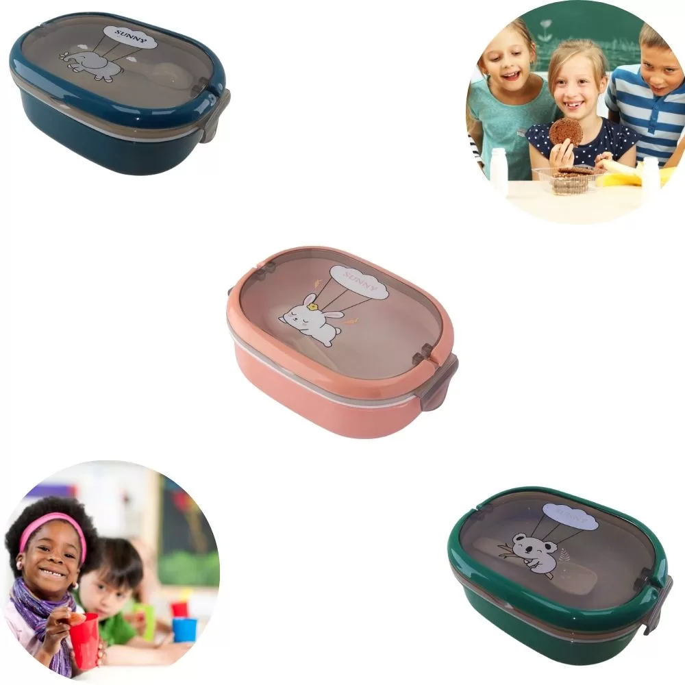 Pote Marmita Lancheira C/ Divisória Escolar Infantil Lanche