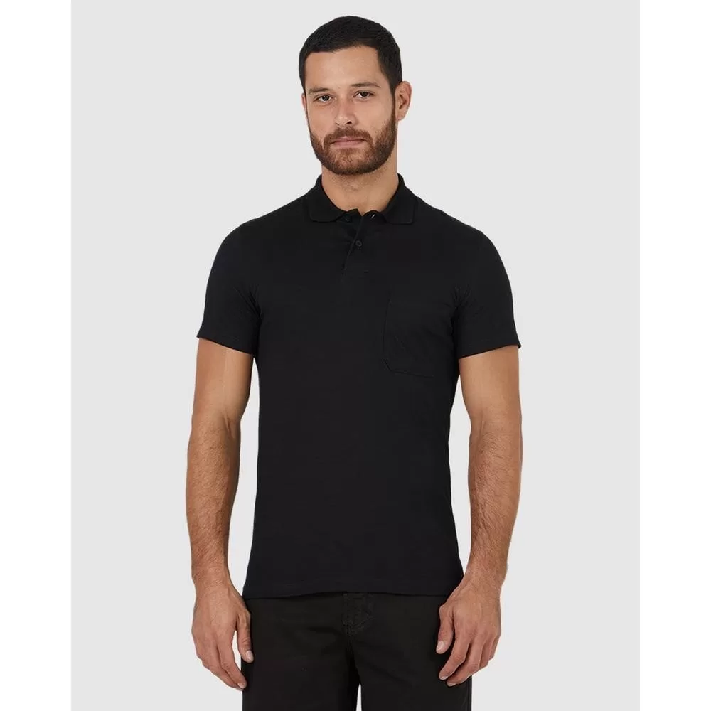 Camisa Polo Básica Masculina Gola Esporte Em Meia Malha