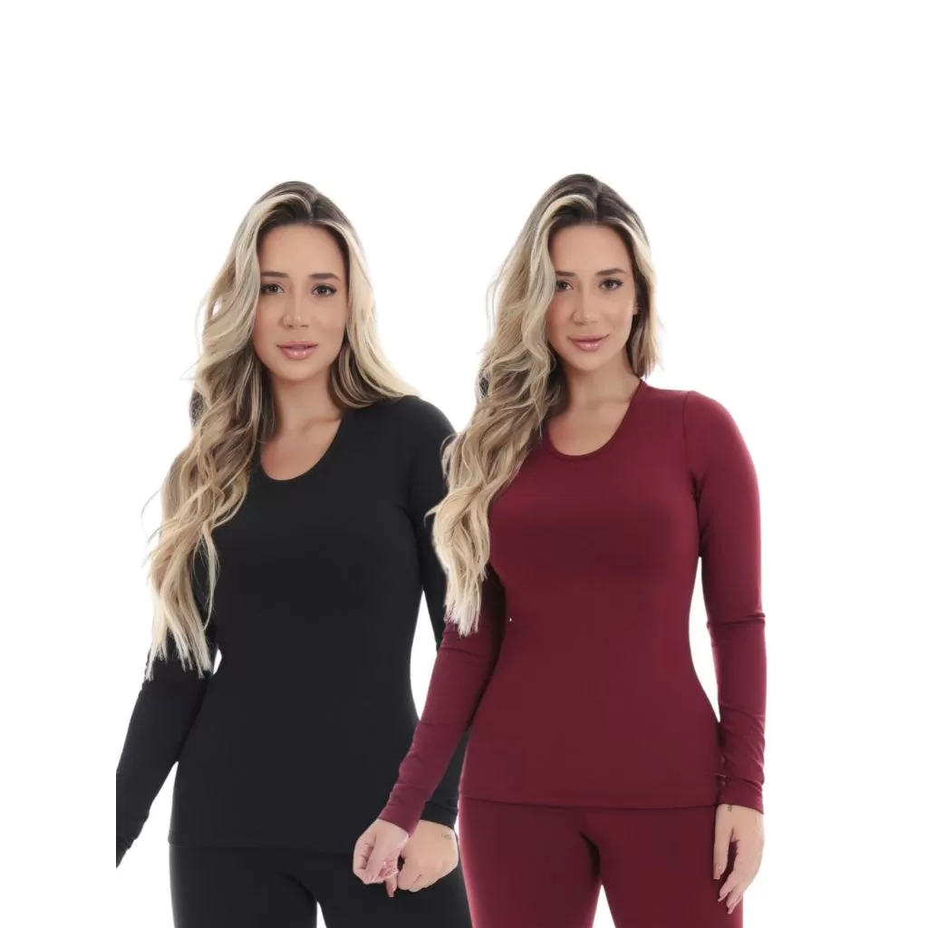 KIT 2 Blusas Térmicas Flanelada 10791