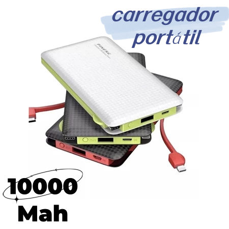 Carregador Portátil Pineng Power Bank 10.000mah,5
