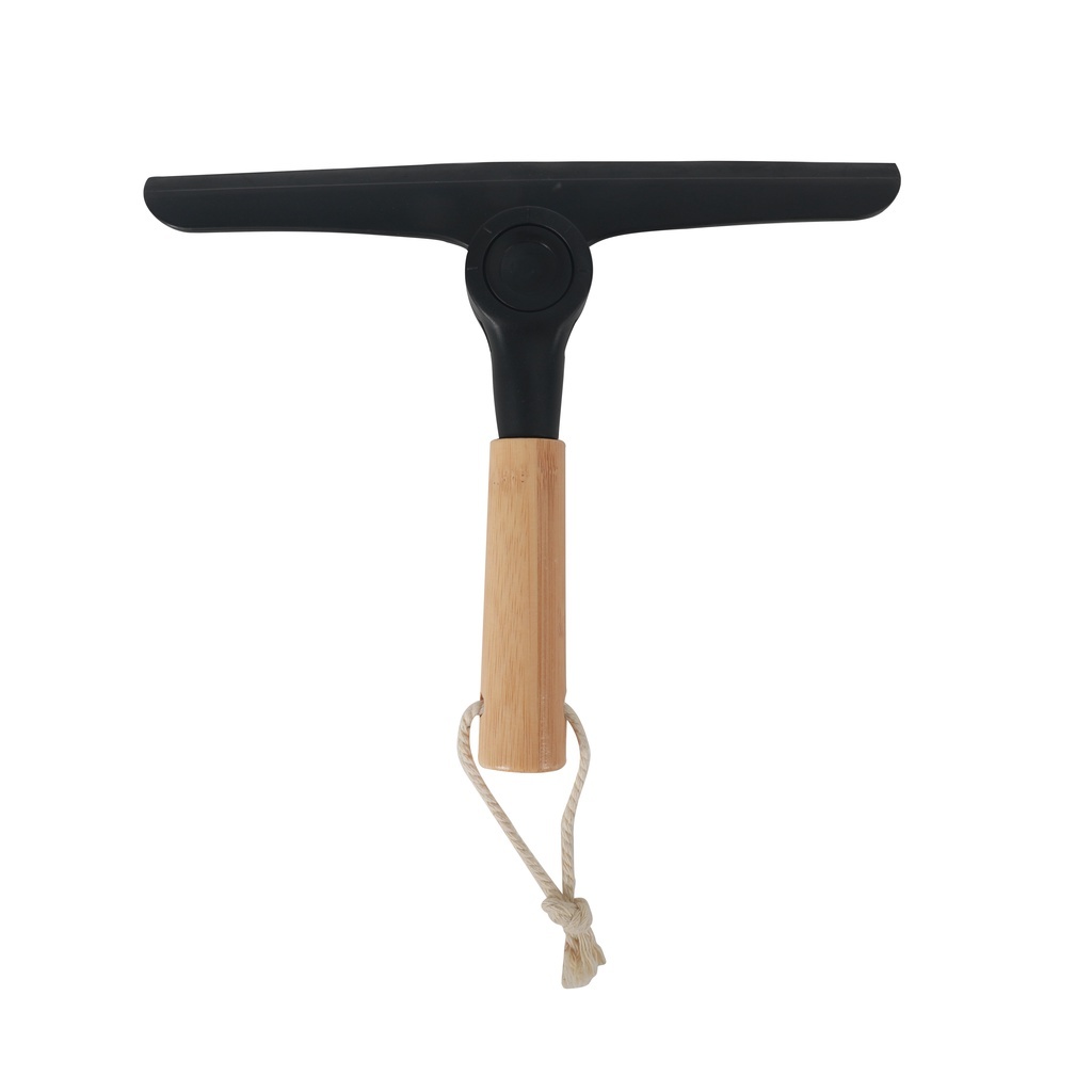 Rodo de Pia Dobrável com Cabo de Bambu Oikos Rodinho Preto