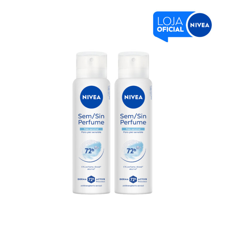 KIT NIVEA Desodorante Aerossol Sem Perfume Pele Se