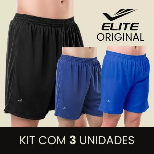 Kit 3 Short Calção Bermuda Masculina Esporte Aca
