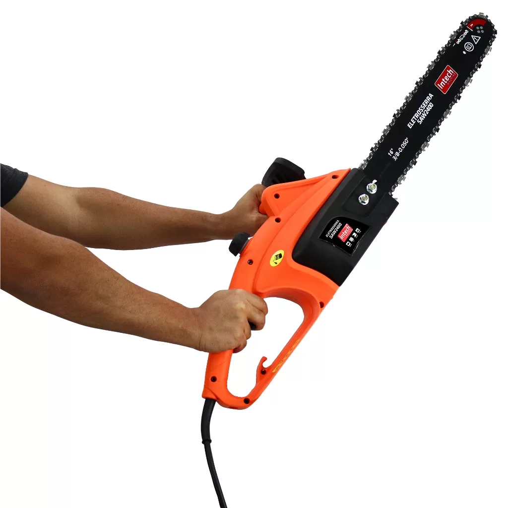 Motosserra Eletrica Motor 2400w Sabre 40cm 127v Intech