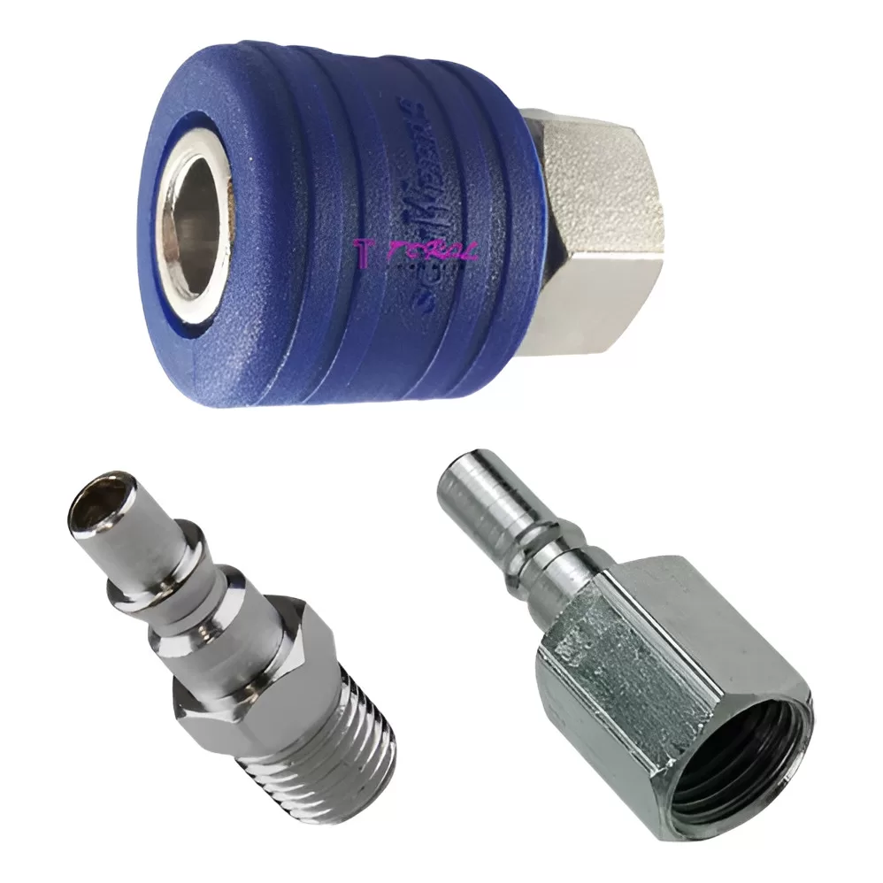 Kit Engate Rápido 1 Engate Fêmea + Pinos Macho E Fêmea