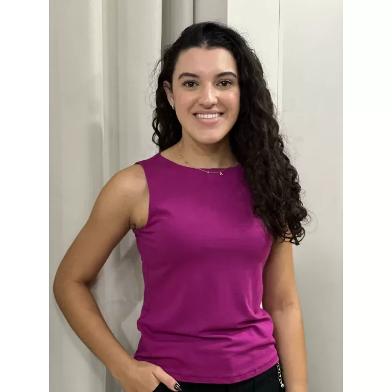 Camiseta Regata Lisa nadador Blusinha Feminina