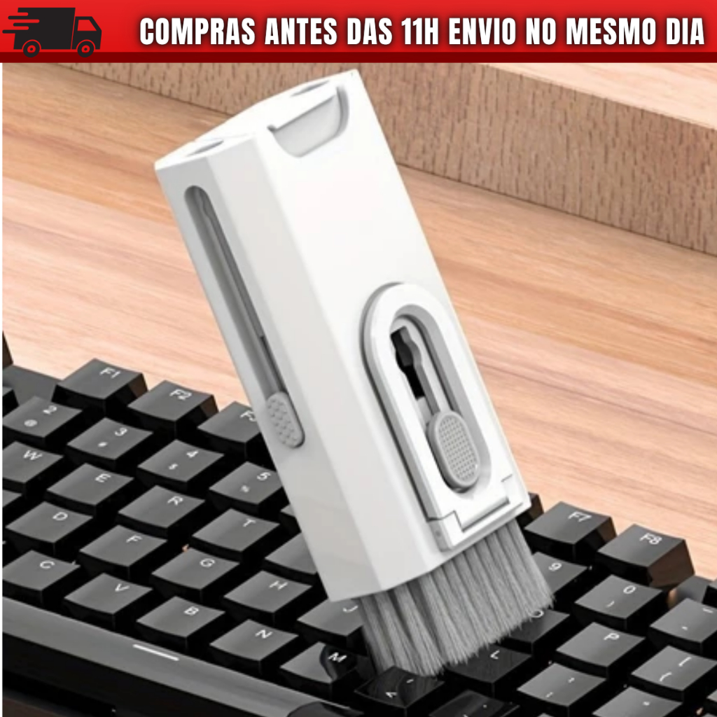 Escova de Limpeza 8 em 1 Multiuso Para  Monitor Teclado Notebook Celular Fones De Ouvido