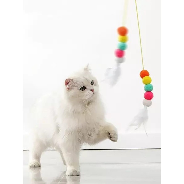 Brinquedo de Pena de Gato Auto-Feliz Handy Hanging