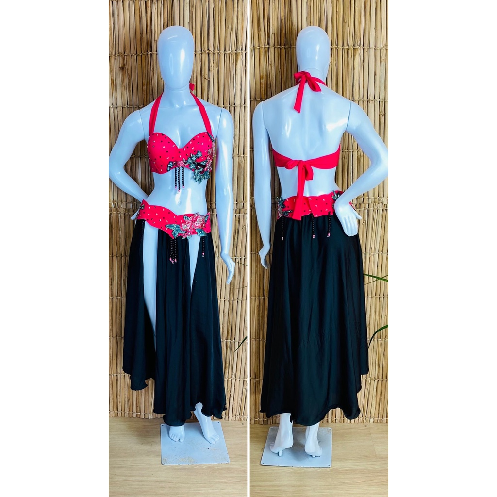 [Liquidação] Dança do Ventre Traje GG-46 Bordado Completo – Pronta Entrega – TPCL-520