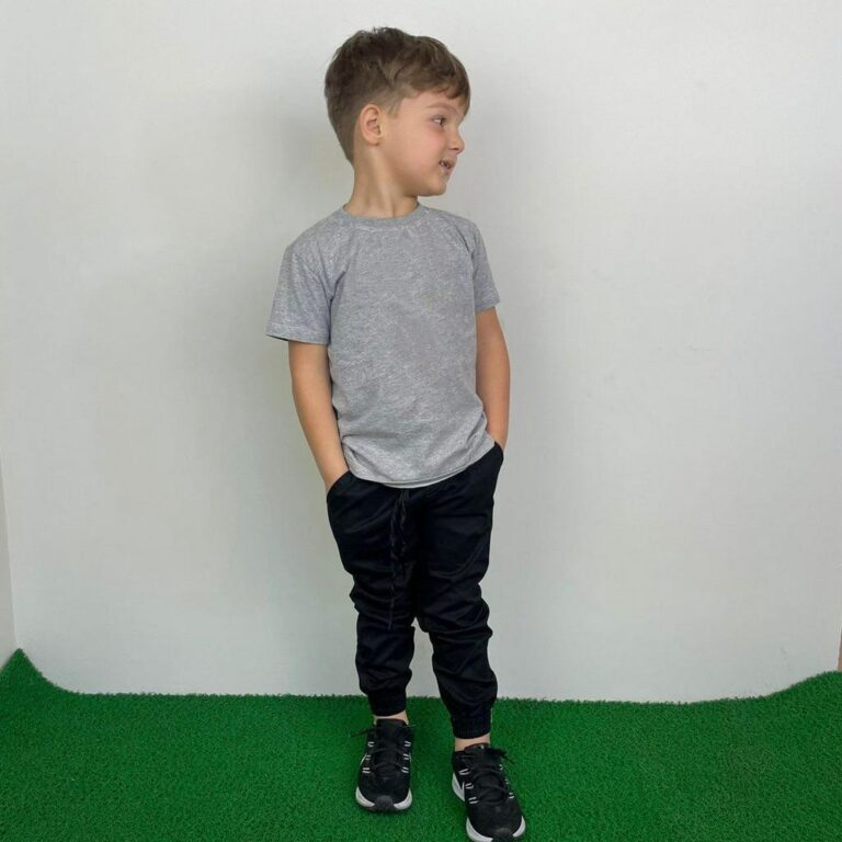 Calça Jogger Preta Infantil Juvenil masculino da 