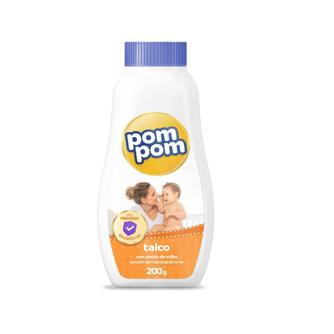 Talco Infantil Pom Pom – Previne Assaduras 2