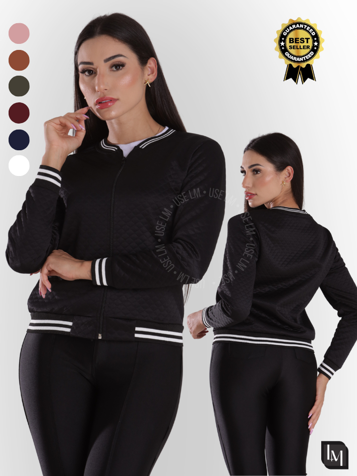 Casaco Jaqueta Bomber Blusa Feminina Inverno Metal