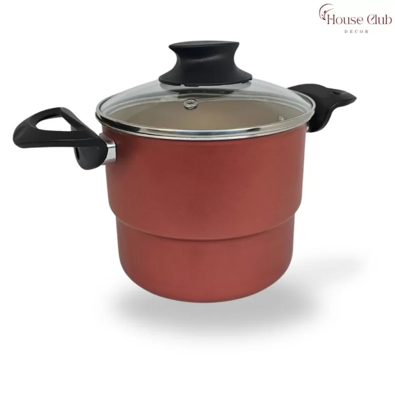 Cuscuzeiro 16 cm com Tampa de Vidro Com Antiaderen