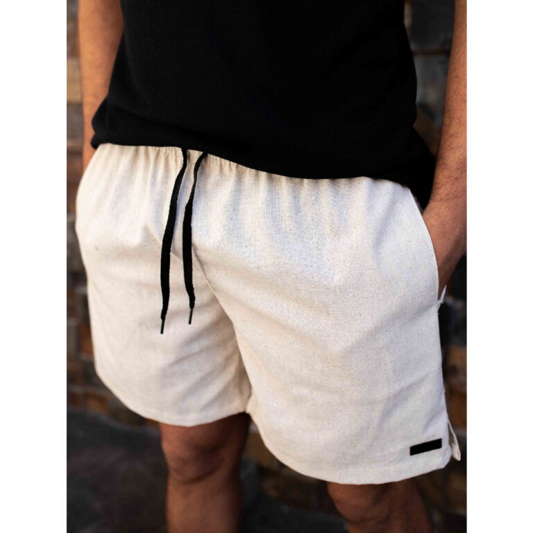 Short Linho Masculino com Bolso Faca Discreto e El