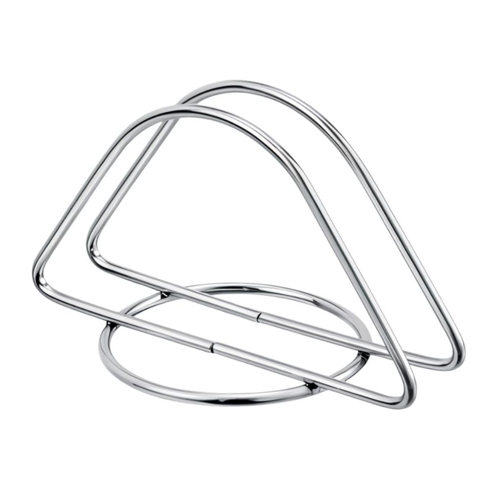 Porta Guardanapos Papel Mesa Inox Suporte Aço Cromado Resistente Cozinha Bancada