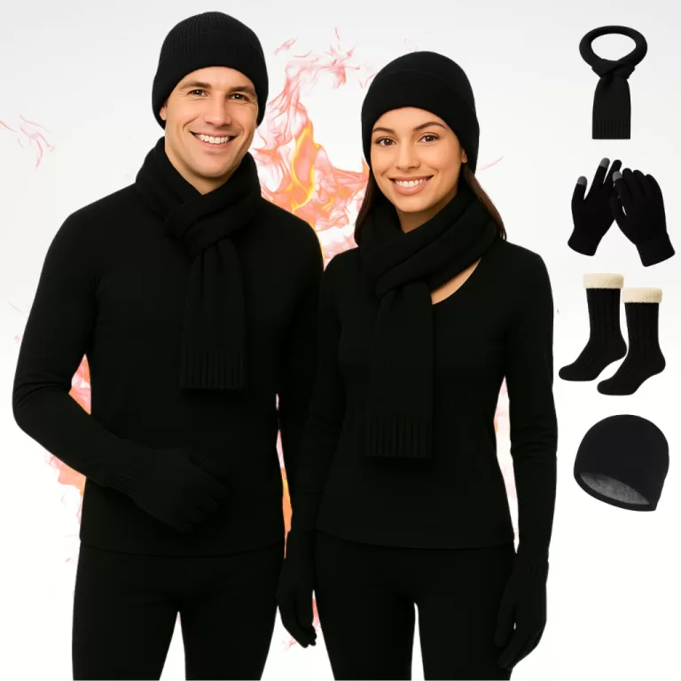 Conjunto Blusa + Calca Térmica Luvas Meias Touca 