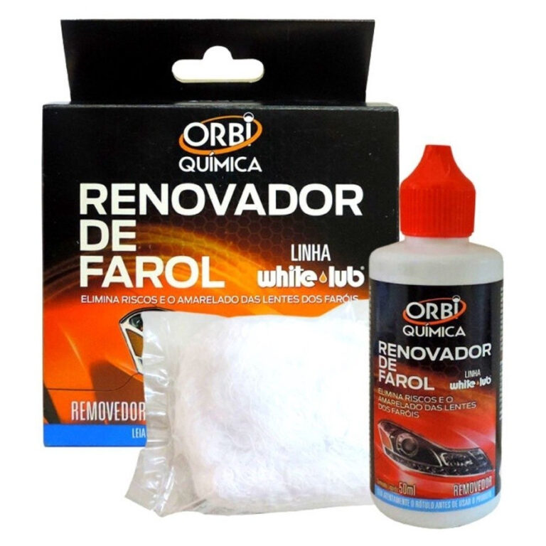 Renovador de Farol Orbi Tira Amarelado  e Aspecto 