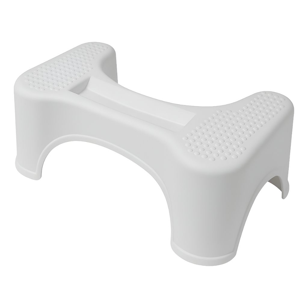 Banco Vaso Sanitário Apoio Pés Banquinho De Cócoras Antiderrapante Multiuso