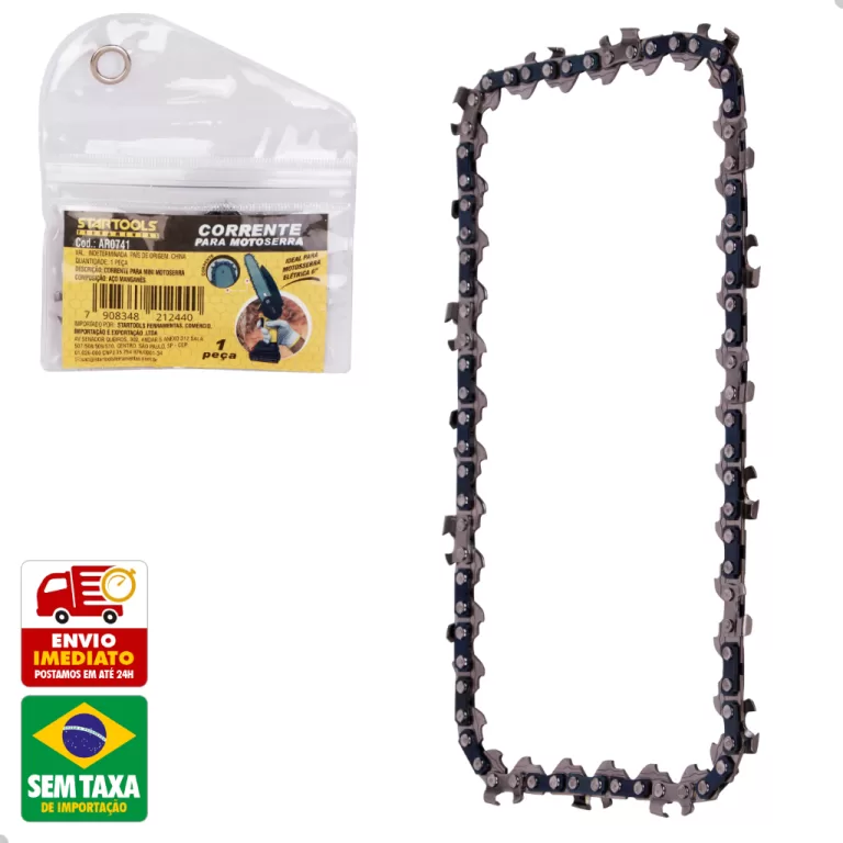 Corrente para Mini Motoserra Elétrica 6 Polegadas