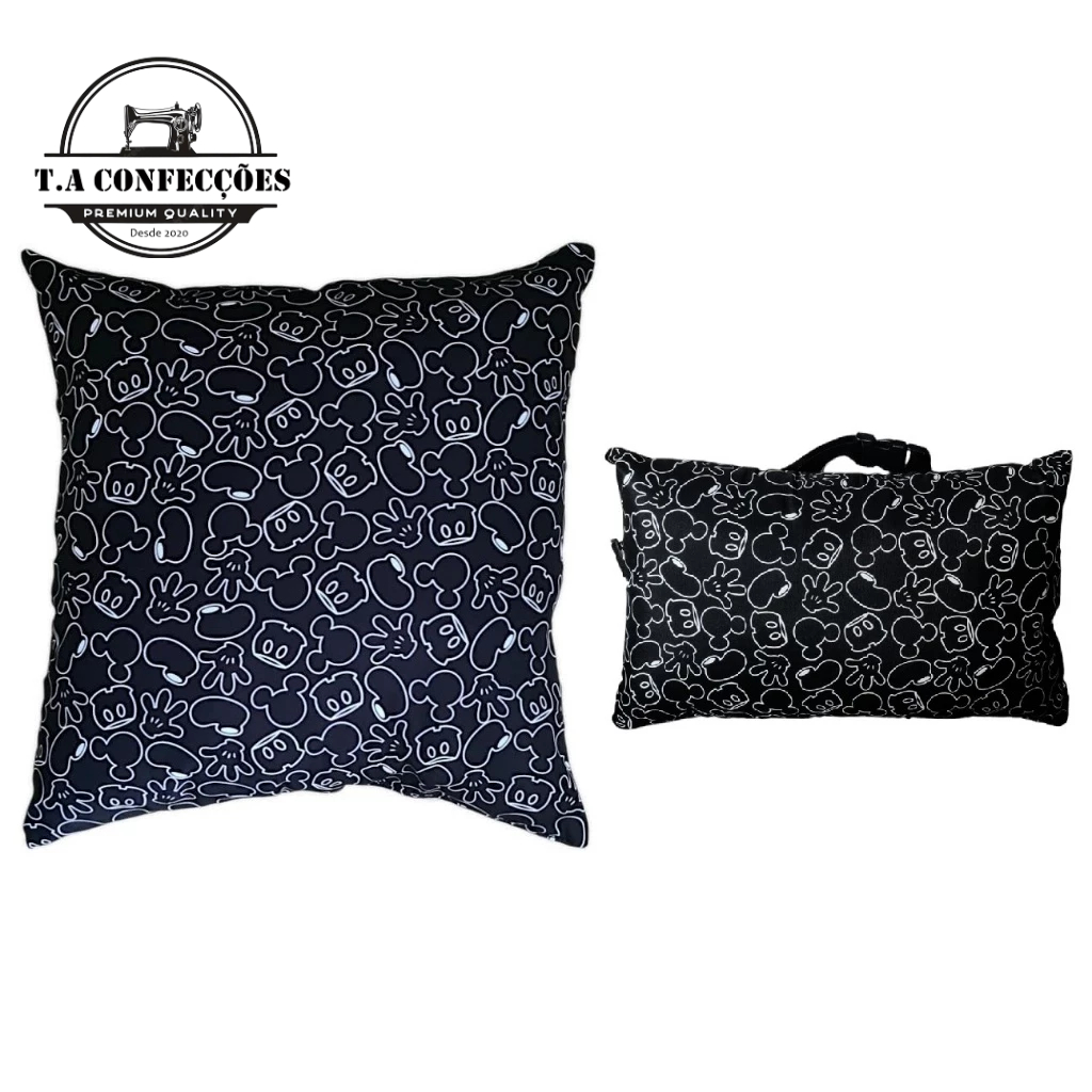 Kit 1 Almofada de Assento Infantil + 1 Almofada de Encosto lombar