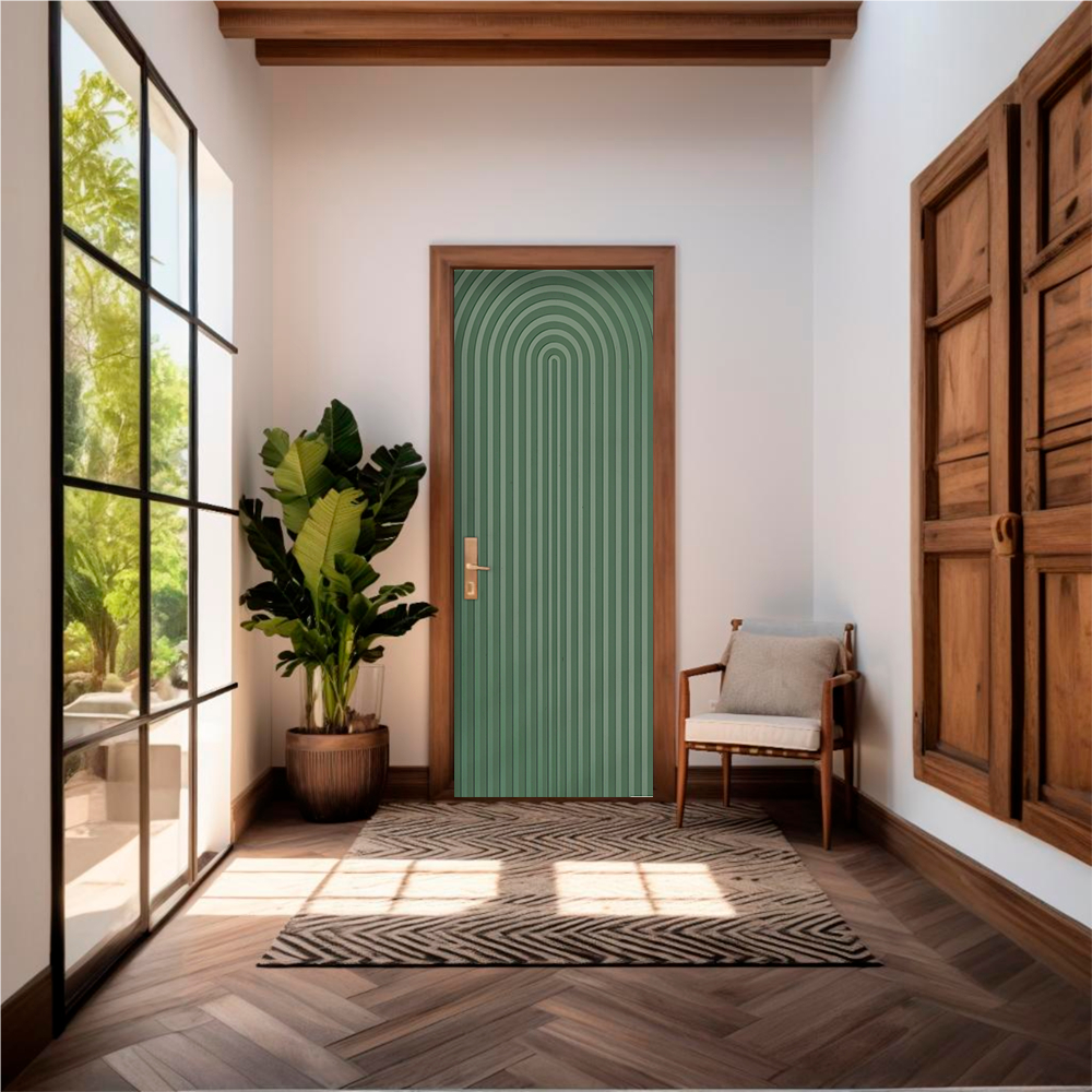 Capa De Porta Em Tecido Sublimado 2,0×0,8m C/ Elástico Decoração Vários Modelos