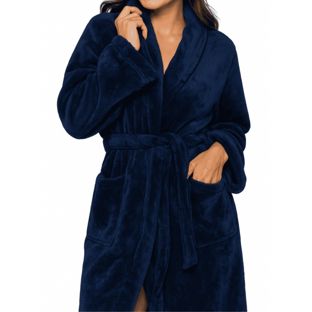 Roupão Plush Aveludado P, M, G e GG Microfibra Com Faixa E Bolso Inverno