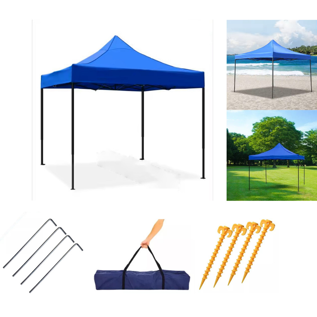 Tenda Praia Gazebo Dobrável Impermeável 3x3m Barraca Camping