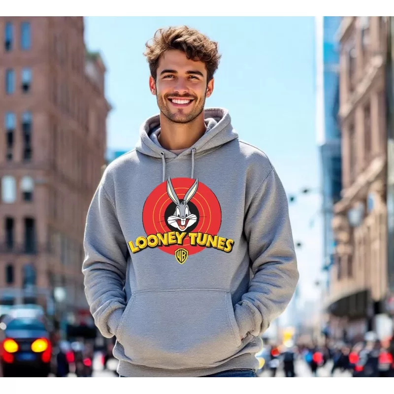 Blusão com Capuz De Inverno Com Solto Estilo Retro Universitário Americano De Manga Longa Hoodie