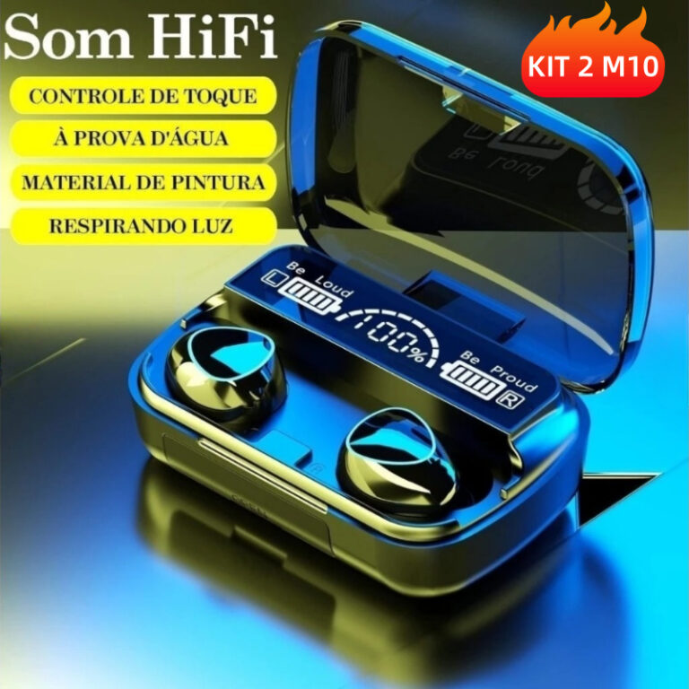 Fone M10 Fone De Ouvido Bluetooth Sem Fio Fone F9 
