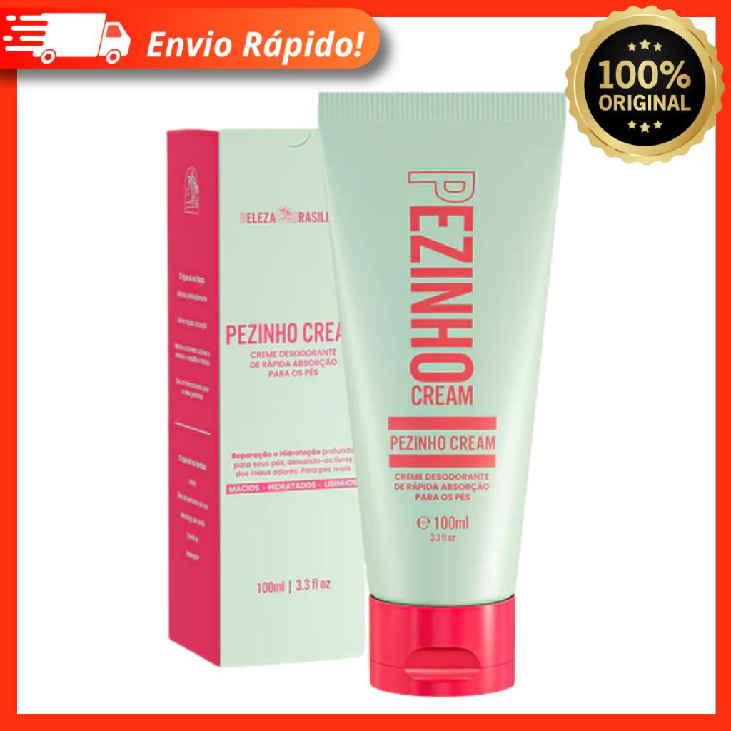 Pezinho Cream Hidratante Para Os Pés 100ml – Hidrata e Repara – Beleza Brasileira