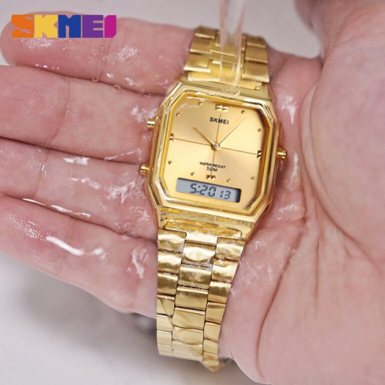 Relógio De Ouro Clássico SKMEI Feminino Quartzo 