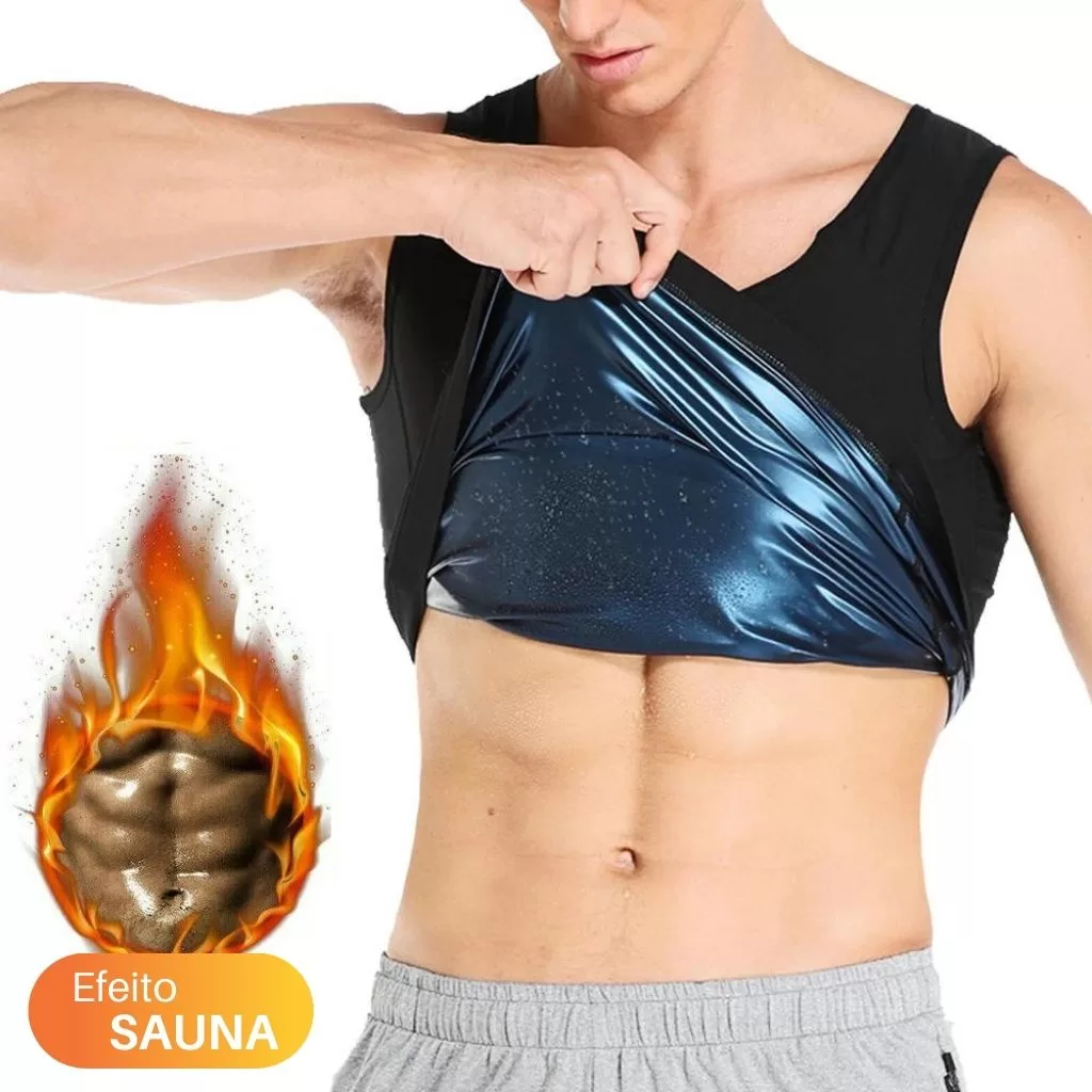Camisa Queima Gordura Camiseta Termica Masculina Regata Efeito Sauna