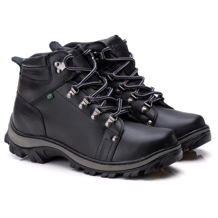 Bota Coturno Masculino Adventure Couro Palmilha em