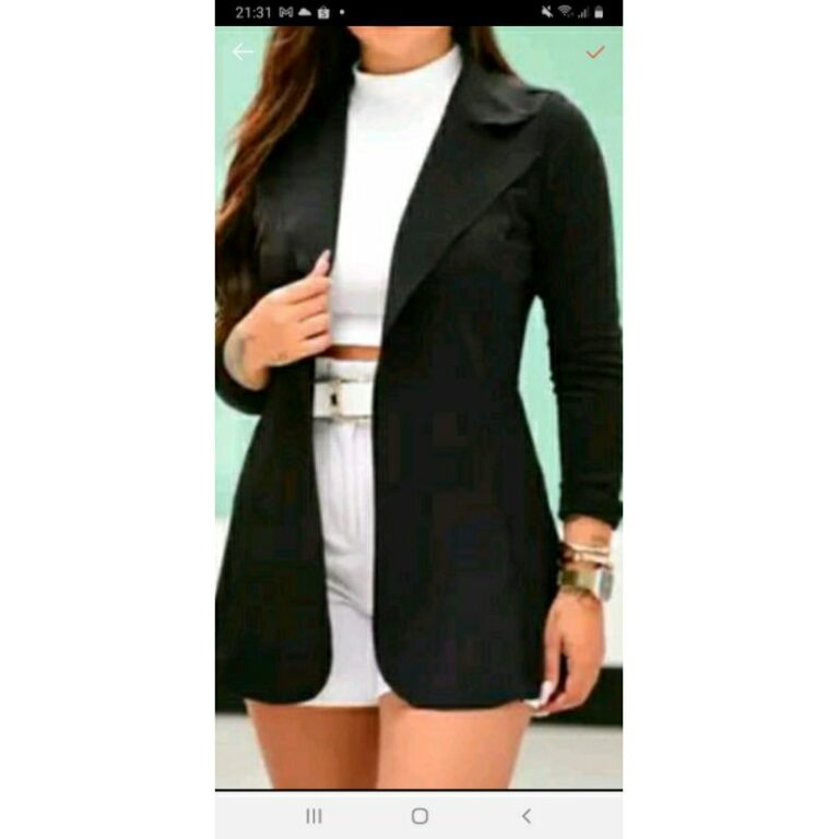 casaco bleizer feminino LONGO máx p m g gg sobret