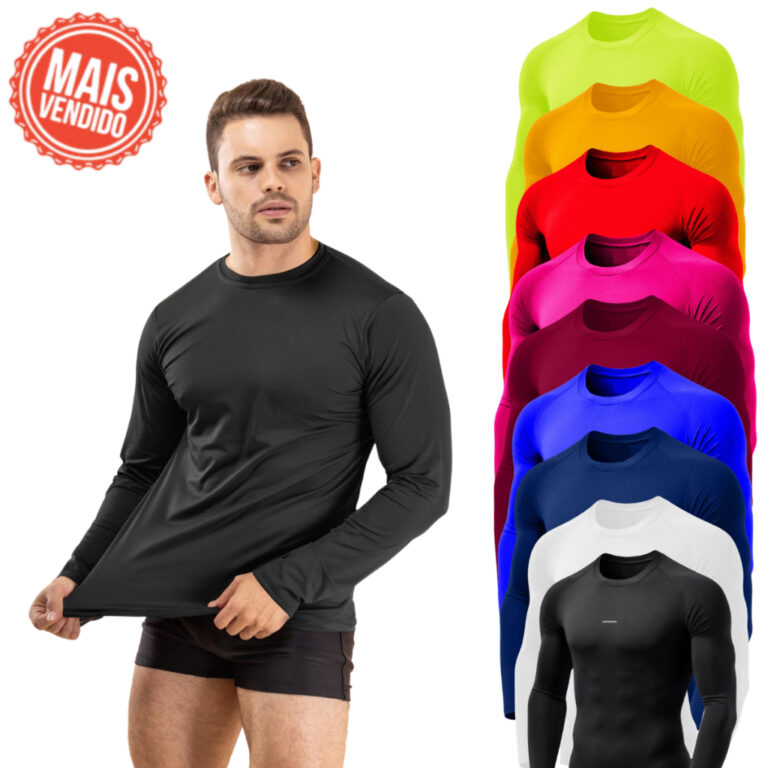 Camisa Térmica Proteção Uv 50+ Segunda Pele Cam