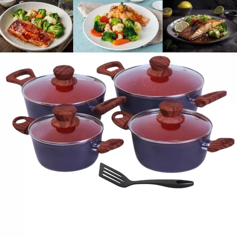 Panela Caçarola Fogão De Indução Com Revestimento Cerâmico Sem Óleo Duralar Envio Imediato