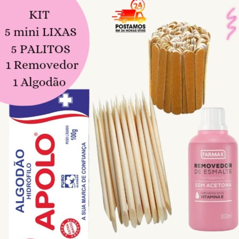 kit removedor de esmalte100ml farmax  + algodão A