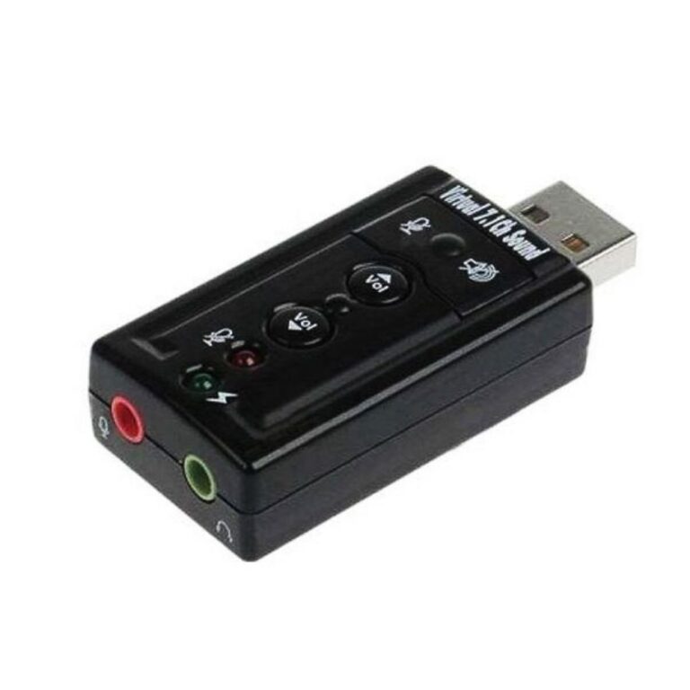 Adaptador de som USB 2.0 Externo 7.1-Canais USOM-1