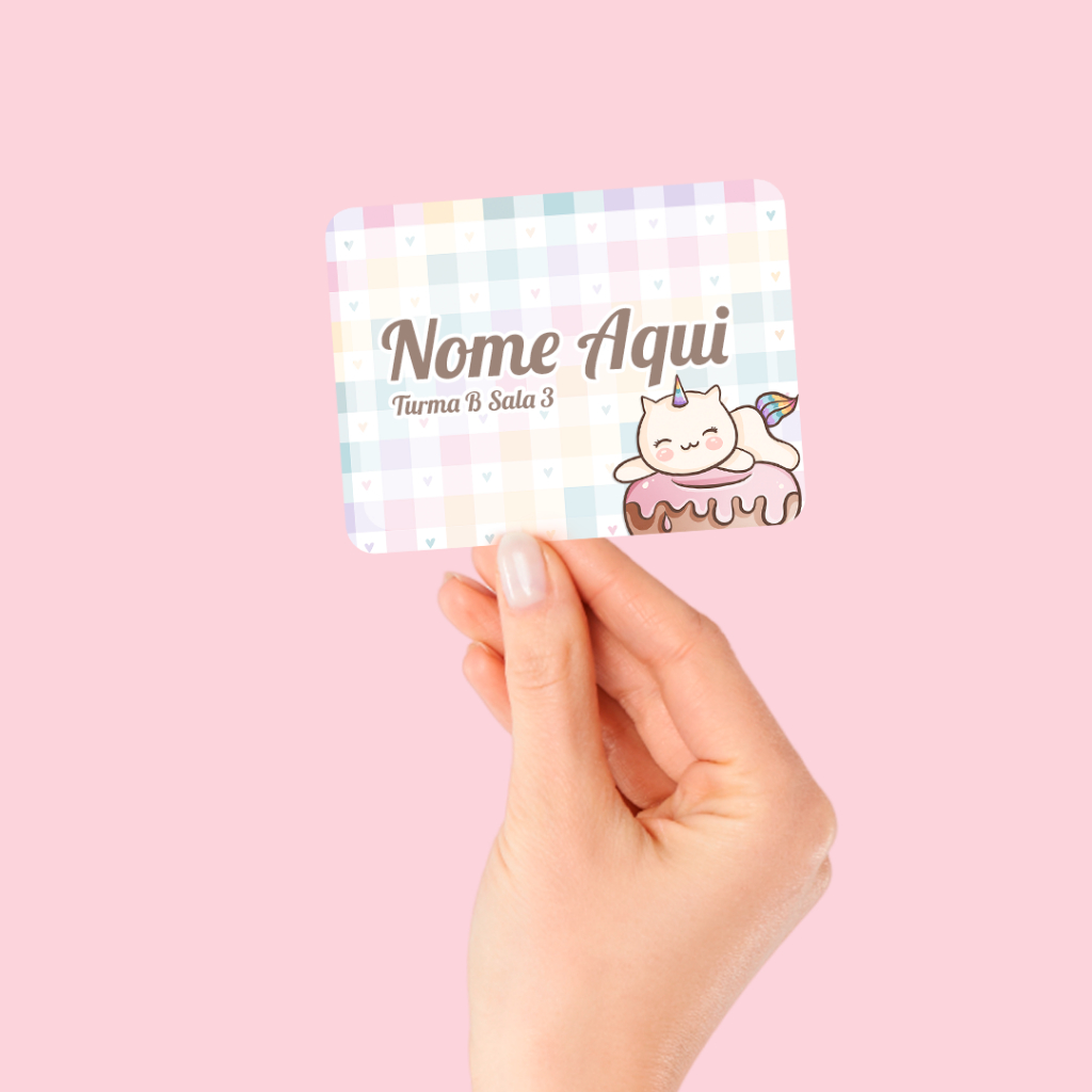 Etiquetas Fofurinhas para Volta às Aulas 2025 – 8x6cm – Personalizável com nome