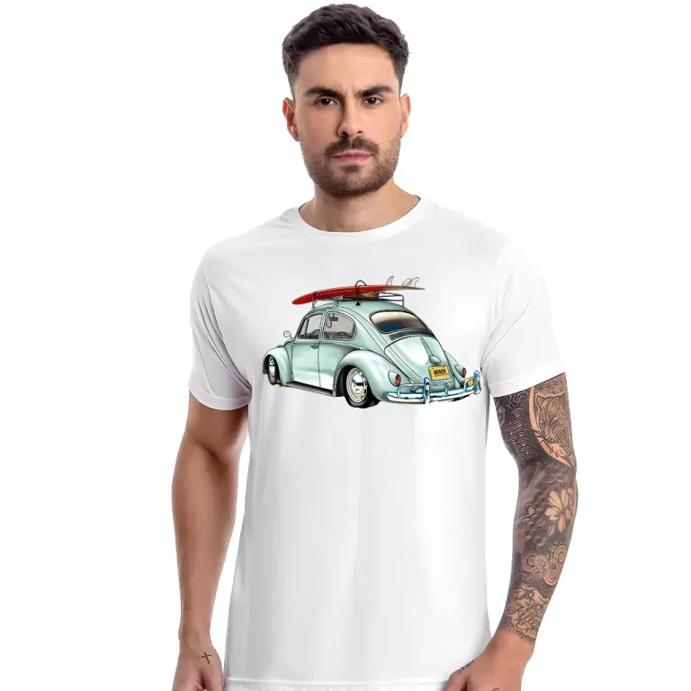 Camiseta Fusca Carro Antigo Velho Surf Estiloso