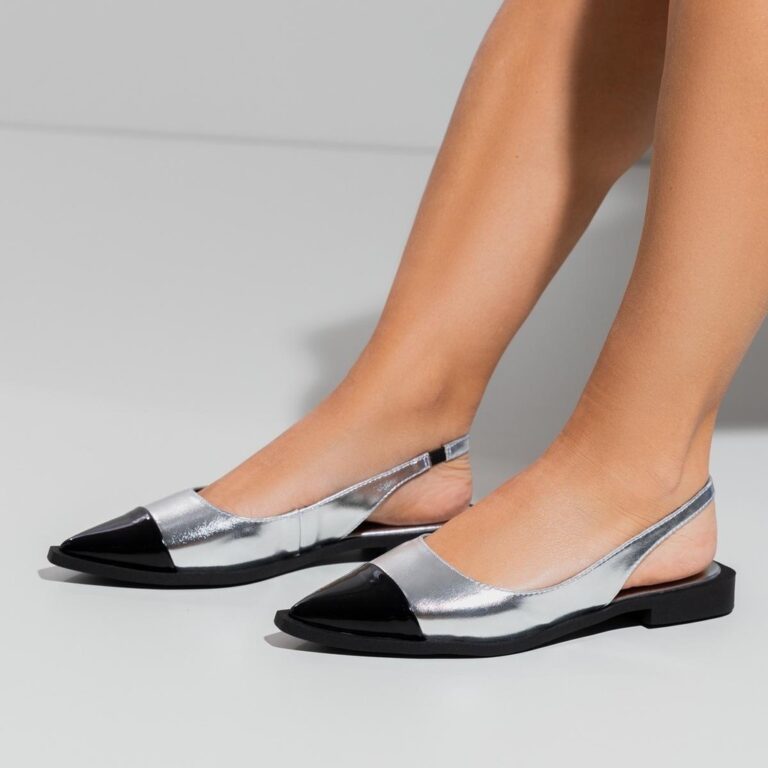 Mule Slingback Gigi Bico Fino, Duas Cores Not-me