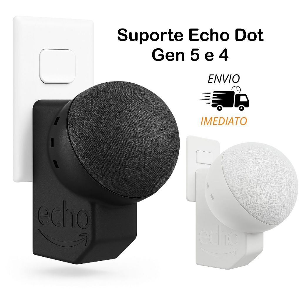 Suporte De Tomada Parede Alexa Echo Dot 5 E 4
