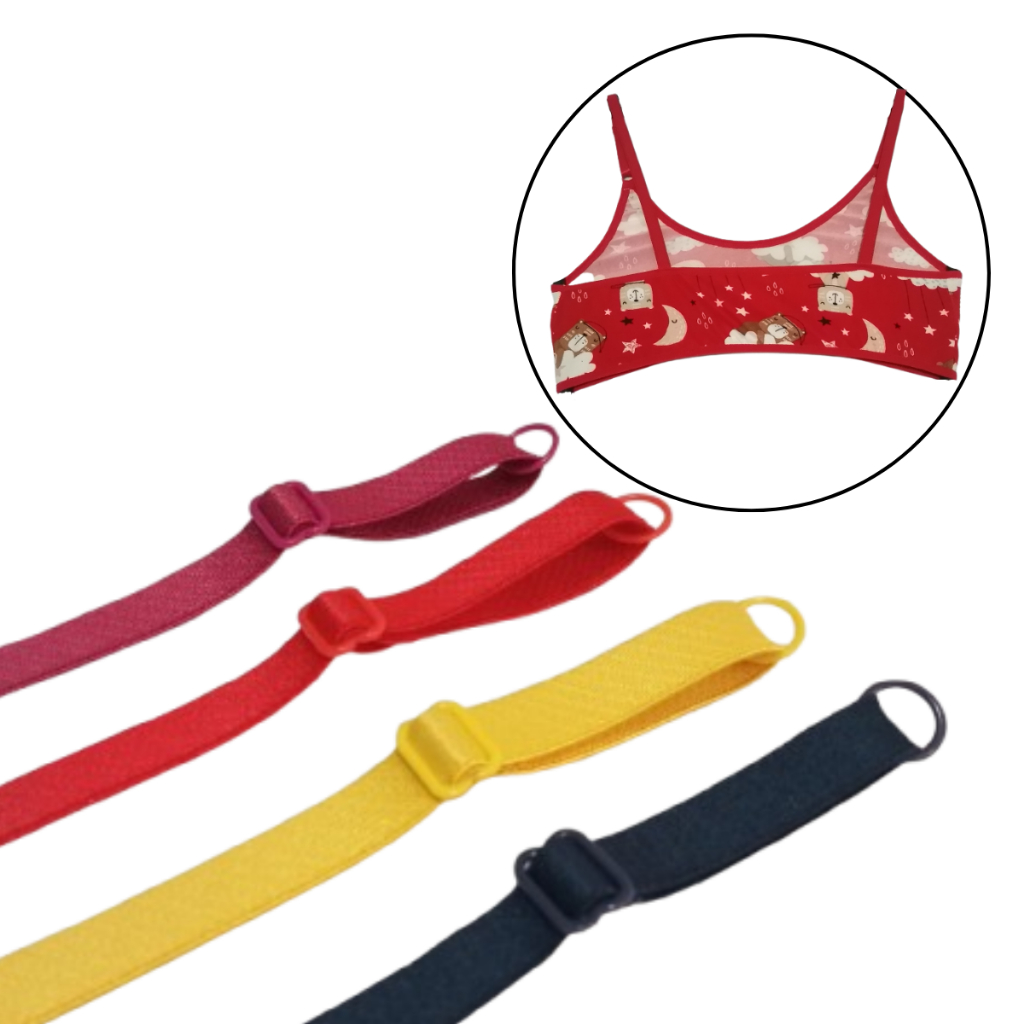 kit 10 pares de alça pronta ajustável para sutiã 10mm