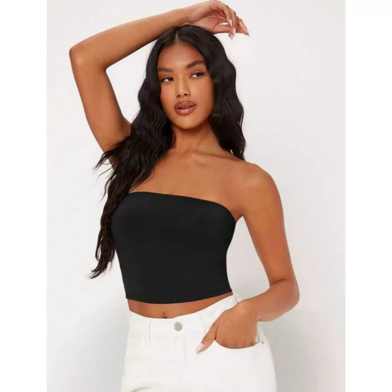 Cropped Tubinho Tomara que Caia Clássico Casual F