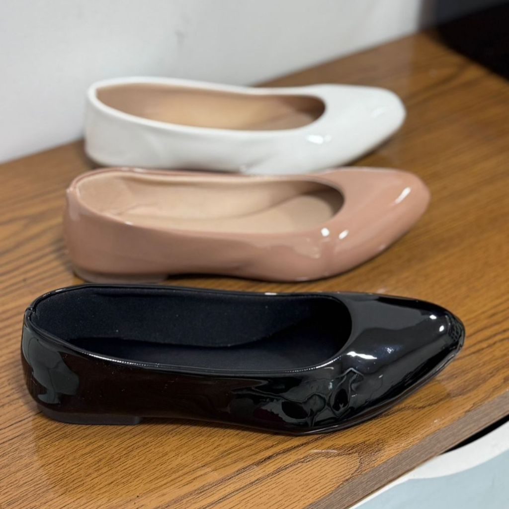 Sapatilha Rasteira Verniz Feminino Ultra Confortável