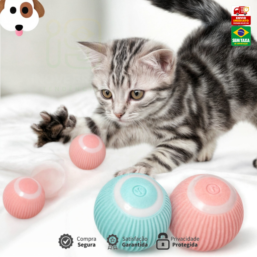 Brinquedo elétrico USB Gatinho tecnologia e diversão no mundo Pet move sozinha Alegria doos gatos