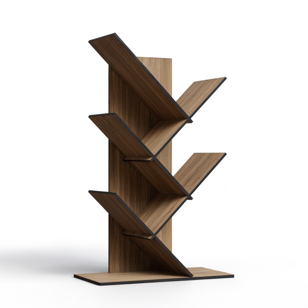 Estante Porta Livros Livreiro Prateleira em MDF Organizador Livros Tabaco