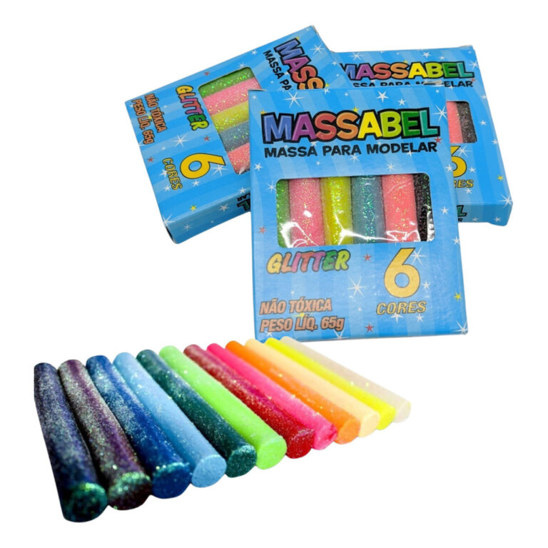 10 Massinha De Modelar Glitter Lembrancinha Atacad