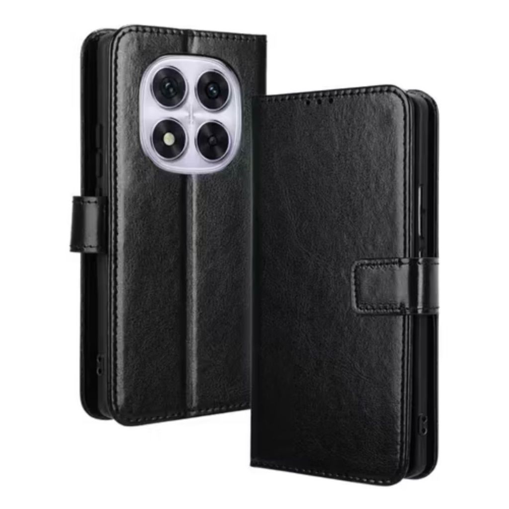 Capa Carteira Flip + Película 3D Para Xiaomi Poco X7 / X7 Pro