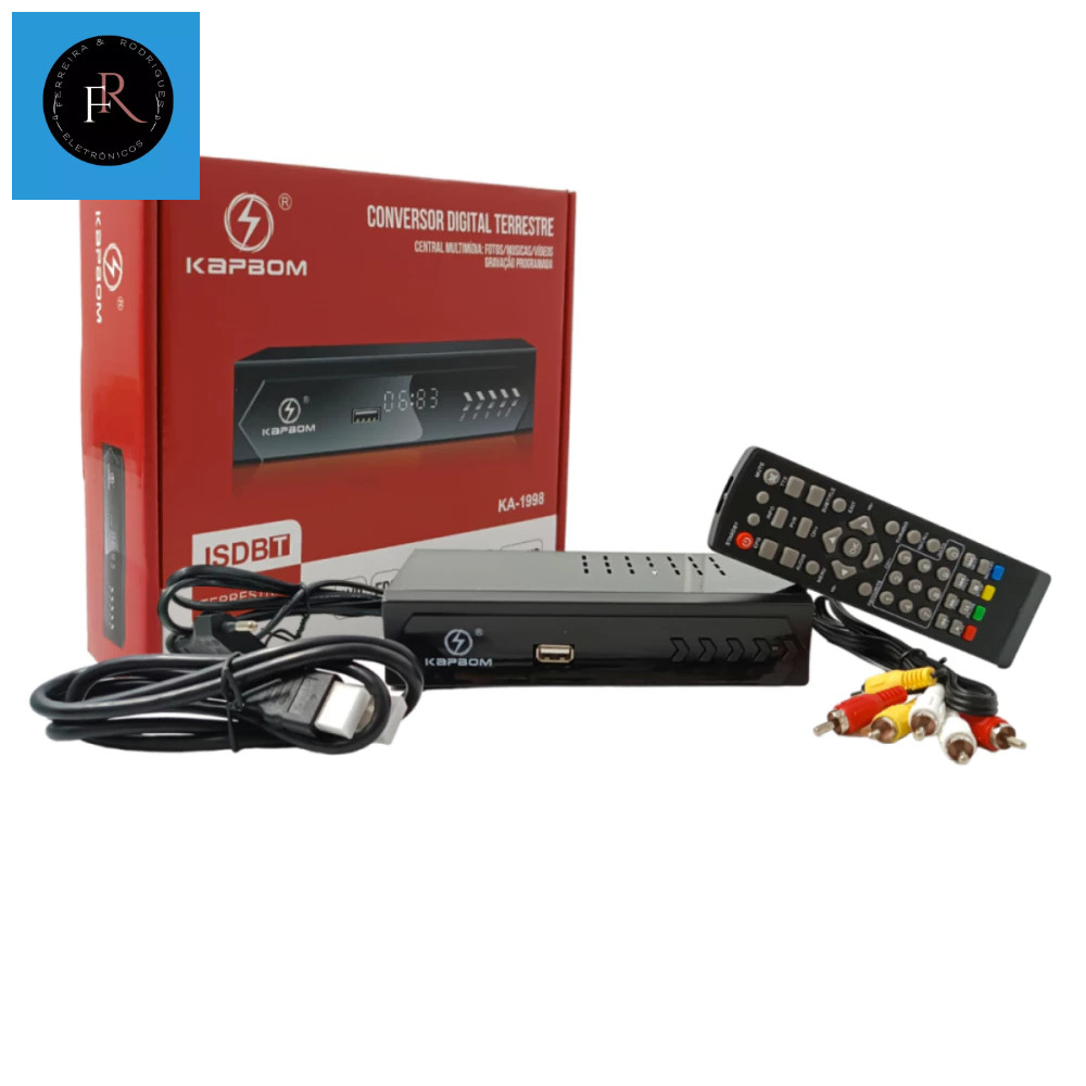 Conversor Digital Terrestre Central Multimidia Full HD Kapbom KA-1998